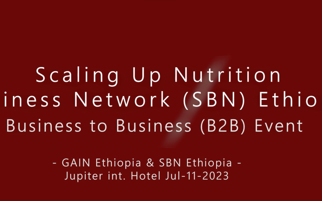 SBN business-to-business (B2B) event video
